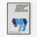Moderne decoratieve poster 75e verjaardag Algemene Woningbouw Vereniging
