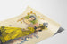 Vintage poster van Alice in gele jurk