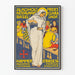 Vintage poster of the alcohol-free restaurant Clara Hof in Basel