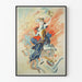 Decorative Poster Allegory of Music with Dancer and Instruments