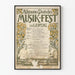 Vintage poster of the Leipzig Music Festival 1897