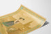 Vintage poster van Alsace met traditionele decoratie van ooievaars