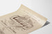 Vintage poster Always with floral lettering
