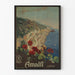Vintage poster van de Amalfikust in Napels