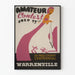 Vintage Poster Amateurwedstrijd van Page County Warrenville