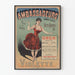 Vintage poster Ambassadeurs Champs-Élysées Violette in a red dress