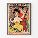 Vintage poster Ballet Pantomime Napoli bij Folies Bergère