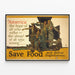 Vintage Poster Red de Voedsel - Amerikaanse Voedseladministratie — ingelijst kunstwerk aan de muur