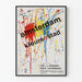 Kleurrijk ontwerp poster Amsterdam Kleurenstad voor moderne muurdecoratie