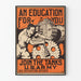 Vintage Recruitment Poster of U.S. Army Tanks