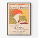 Vintage poster of Battleship Olympia Philadelphia Sunday Press