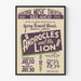 Vintage theater poster 'Androcles and the Lion' by George Bernard Shaw
