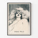 Vintage Artistic Poster of Anna Held in Lithograph