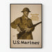 Vintage poster van de Amerikaanse mariniers Château Thierry