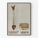 Vintage reclameposter Levy's Real Jewish Rye Roggebrood