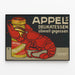 Vintage poster of Mayonnaise and Lobster Calls — framed artwork on a wall