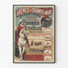 Vintage poster van stierengevechten in de Arena's van het Champs de Mars