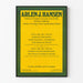 Vintage poster of courses and films by Arlen J. Hansen