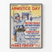 Vintage poster Herdenkingsdag Franse politieke muurdecoratie