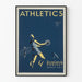 Retro atletiekposter voor sportieve muurdecoratie