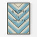 Vintage Atophan Cruet Atophanyl Blue and White Advertising Poster