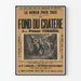 Vintage poster The Bottom of the Crater by Pierre Ferréol