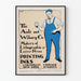 Vintage reclameposter van Ault en Wiborg voor drukinkt