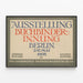 Oude poster tentoonstelling Buchbinderinnung Berlijn 1908 — ingelijst kunstwerk aan de muur