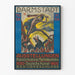 Vintage poster van de kunsttentoonstelling Darmstadt 1914 Mathildenhöhe