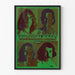 Retro Poster Autosalvage in Psychedelic Green Style