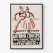 Vintage Theaterposter Herfst Krokus - Retro Muurdecoratie
