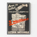 Vintage Poster National Lottery - Win 3 Million