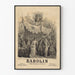 Retro poster of the comic opera Babolin by Louis Varney