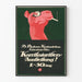 Vintage Poster Baden Badener Art Exhibition Caricaturists