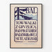 Vintage poster tegen de tuberculose onder Radziwill-bescherming