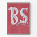 Muurschildering poster Ballet Society rood en blauw