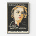Artistieke vintage poster portret van een vrouw - Lisa wordt vrouw