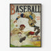 Vintage poster van Baseball Magazine, cover augustus 1917