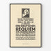 Vintage muziekposter Duitse requiem van Johannes Brahms