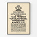 Oude poster van Basler Gesangverein romantische cantate