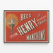 Vintage poster Bec Système Henry Manchons Paris — framed artwork on a wall