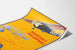 Vintage Swiss aviation poster - Used by air route