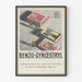 Vintage poster Benzo-Gynœstryl, medische reclame van de Laboratoria van Dr. Roussel