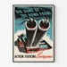 Vintage poster Big Guns of the Home Front muurdecoratie