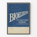 Vintage poster Bioelixir volledig herstellend blauw Artem Legrand