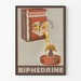 Vintage Advertising Poster BIPHEDRINE Nasal Drops