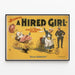Vintage poster Blaney’s A Hired Girl - musical — ingelijst kunstwerk aan de muur