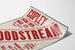 Vintage theaterposter Bloodstream in rood en wit