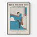 Vintage poster Blue Anchor Inn door Edwin Bateman Morris