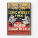 Vintage poster Boston Herald Sunday Jester Comic Weekly